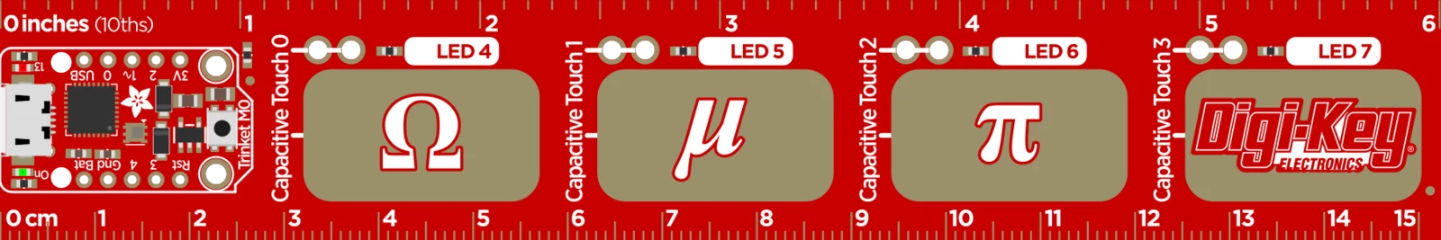 Adafruit PyRuler - Engineer Reference Ruler with CircuitPython illustration