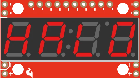 SparkFun 7-Segment Serial Display - Red illustration
