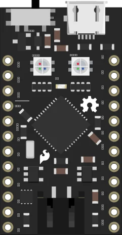 Qduino Mini - Arduino Dev Board illustration