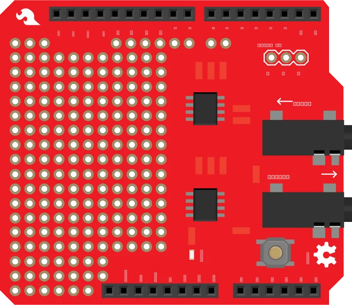 SparkFun Spectrum Shield illustration