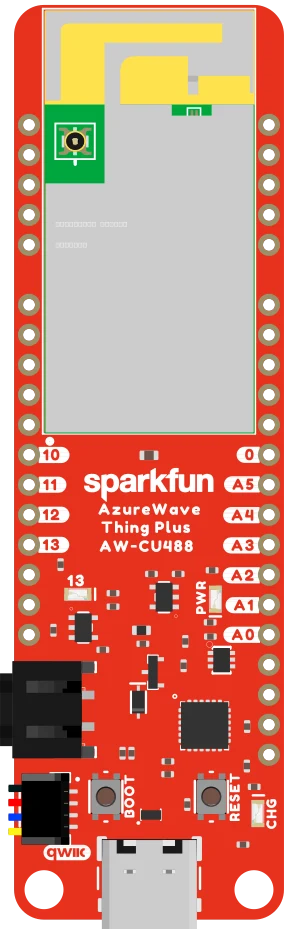 SparkFun AzureWave Thing Plus - AW-CU488 illustration