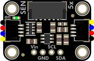 Adafruit SEN54 or SEN55 Adapter Breakout - STEMMA QT / Qwiic illustration